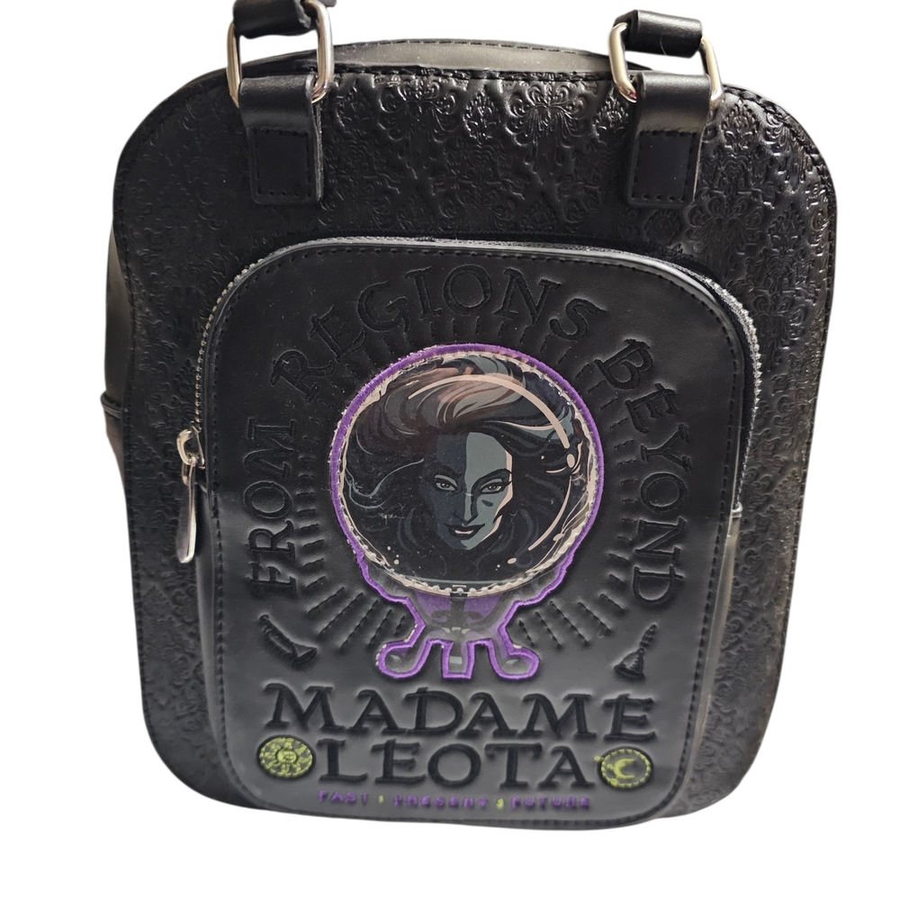 Loungefly Madame Leota Black and Purple Crossbody Bag